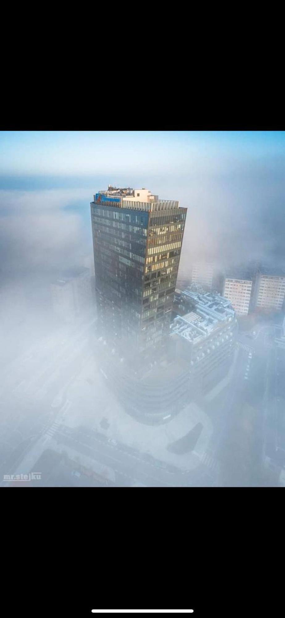 Hanza Tower Szczecin, Floor 21, City - River View Экстерьер фото